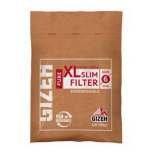 Gizeh XL Uzun Slim Organik Poset Sigara Sarma Filtresi