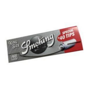 Smoking Uzun Sigara Kagidi Special Silver King Size Zivanali Tips