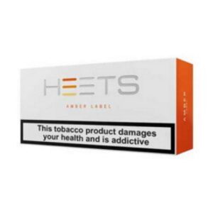 heets amber label box satin al