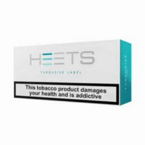 heets turquoise label box satin al