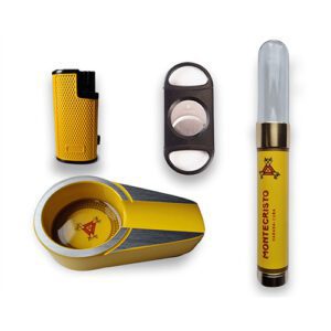 Montecristo Tekli Tüp Humidor ve Küllük seti