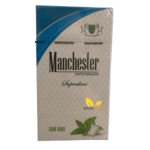Manchester Superslims Gum Mint - Naneli Sakız Aromalı Sigara
